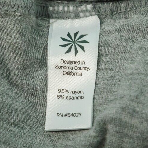 Athleta Size Small S Gray Pura Vida Midi Pull On Drawstring High Low Knit Skirt - Picture 4 of 6